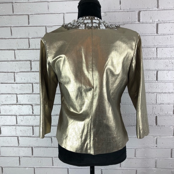 🦄Chico’s Limited Edition Glamorous Gold Jacket - Picture 5 of 8